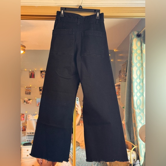 ZARA HIGH-WAISTED ZW SAILOR STRAIGHT JEANS - Picture 3 of 5